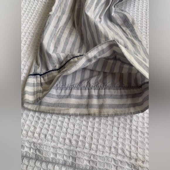 Victoria’s Secret Cotton Mayfair Blue White Pinstripe Pajama Set - Size Small - Picture 16 of 16